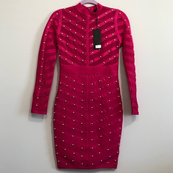 WOW couture Dresses & Skirts - NWT Wow gold label pink sheer cocktail dress S